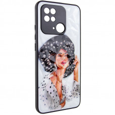 TPU+PC чохол Prisma Ladies для Xiaomi Redmi 10C / Poco C40 - Girl in a hat