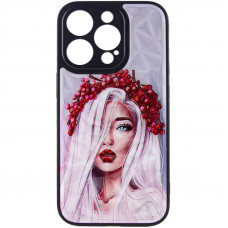 TPU+PC чохол Prisma Ladies для Apple iPhone 14 Pro (6.1) - Ukrainian Girl