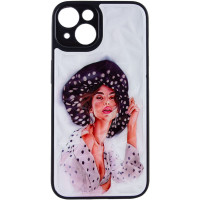 TPU+PC чохол Prisma Ladies для Apple iPhone 14 (6.1) - Girl in a hat