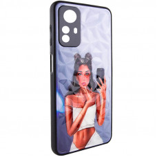 TPU+PC чохол Prisma Ladies для Xiaomi Redmi Note 12S - Black in White