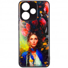 TPU+PC чохол Prisma Ladies для Xiaomi Redmi 13 4G / Poco M6 4G - Peonies