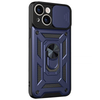 Чохол Ummi Camshield Serge Ring для Apple iPhone 15 (6.1) - Синій / Navy