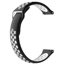 Силіконовий ремінець Active Air для Smart Watch 20mm Black / White