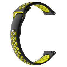 Силіконовий ремінець Active Air для Smart Watch 22mm Black / Yellow