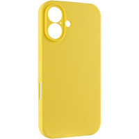 Чохол Silicone Case із захистом камери NO LOGO для Apple iPhone 16 (6.1) - Жовтий / Yellow