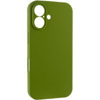 Чохол Silicone Case із захистом камери NO LOGO для Apple iPhone 16 (6.1) - Зелений / Dark Olive