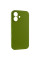 Чохол Silicone Case із захистом камери NO LOGO для Apple iPhone 16 (6.1) - Зелений / Dark Olive - фото