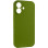 Чохол Silicone Case із захистом камери NO LOGO для Apple iPhone 16 (6.1) - Зелений / Dark Olive