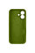 Чохол Silicone Case із захистом камери NO LOGO для Apple iPhone 16 (6.1) - Зелений / Dark Olive - фото