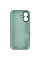 Чохол Silicone Case із захистом камери NO LOGO для Apple iPhone 16 (6.1) - Зелений / Pine green - фото