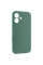 Чохол Silicone Case із захистом камери NO LOGO для Apple iPhone 16 (6.1) - Зелений / Pine green - фото