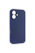 Чохол Silicone Case із захистом камери NO LOGO для Apple iPhone 16 (6.1) - Синій / Deep navy - фото