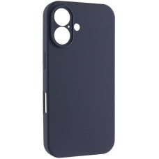 Чохол Silicone Case із захистом камери NO LOGO для Apple iPhone 16 (6.1) - Темно-синій / Midnight blue