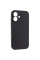 Чохол Silicone Case із захистом камери NO LOGO для Apple iPhone 16 (6.1) - Чорний / Black - фото