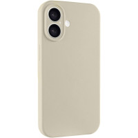 Чохол Silicone Case із захистом камери NO LOGO для Apple iPhone 16 (6.1) - Бежевий / Antique White