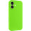 Чохол Silicone Case із захистом камери NO LOGO для Apple iPhone 16 (6.1) - Кислотно-зелений / Acid Green
