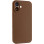 Чохол Silicone Case із захистом камери NO LOGO для Apple iPhone 16 (6.1) - Коричневий / Brown
