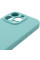 Чехол Silicone Case с защитой камеры NO LOGO для Apple iPhone 16 Pro (6.3) - Бирюзовый / Marine Green - фото