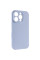 Чехол Silicone Case с защитой камеры NO LOGO для Apple iPhone 16 Pro (6.3) - Голубой / Lilac Blue - фото