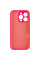 Чехол Silicone Case с защитой камеры NO LOGO для Apple iPhone 16 Pro (6.3) - Розовый / Barbie pink - фото
