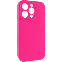Чохол Silicone Case із захистом камери NO LOGO для Apple iPhone 16 Pro (6.3) - Рожевий / Barbie pink