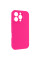 Чехол Silicone Case с защитой камеры NO LOGO для Apple iPhone 16 Pro (6.3) - Розовый / Barbie pink - фото