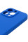 Чехол Silicone Case с защитой камеры NO LOGO для Apple iPhone 16 Pro (6.3) - Синий / Capri Blue - фото