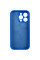Чехол Silicone Case с защитой камеры NO LOGO для Apple iPhone 16 Pro (6.3) - Синий / Capri Blue - фото