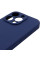Чехол Silicone Case с защитой камеры NO LOGO для Apple iPhone 16 Pro (6.3) - Синий / Deep navy - фото
