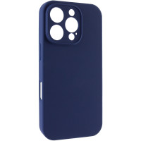 Чохол Silicone Case із захистом камери NO LOGO для Apple iPhone 16 Pro (6.3) - Синій / Deep navy