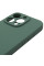 Чехол Silicone Case с защитой камеры NO LOGO для Apple iPhone 16 Pro Max (6.9) - Зеленый / Pine green - фото
