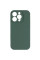 Чехол Silicone Case с защитой камеры NO LOGO для Apple iPhone 16 Pro Max (6.9) - Зеленый / Pine green - фото