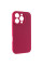 Чехол Silicone Case с защитой камеры NO LOGO для Apple iPhone 16 Pro Max (6.9) - Красный / Rose Red - фото