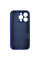 Чехол Silicone Case с защитой камеры NO LOGO для Apple iPhone 16 Pro Max (6.9) - Синий / Deep navy - фото
