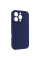 Чехол Silicone Case с защитой камеры NO LOGO для Apple iPhone 16 Pro Max (6.9) - Синий / Deep navy - фото