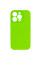 Чехол Silicone Case с защитой камеры NO LOGO для Apple iPhone 16 Pro Max (6.9) - Кислотно-зеленый / Acid Green - фото