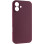 Чехол Silicone Case с защитой камеры NO LOGO для Apple iPhone 17 (6.3) - Бордовый / Plum