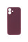 Чехол Silicone Case с защитой камеры NO LOGO для Apple iPhone 17 (6.3) - Бордовый / Plum - фото