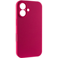Чехол Silicone Case с защитой камеры NO LOGO для Apple iPhone 17 (6.3) - Красный / Rose Red