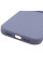 Чехол Silicone Case с защитой камеры NO LOGO для Apple iPhone 17 (6.3) - Серый / Lavender Gray - фото
