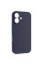 Чехол Silicone Case с защитой камеры NO LOGO для Apple iPhone 17 (6.3) - Темно-синий / Midnight blue - фото