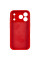 Чехол Silicone Case с защитой камеры NO LOGO для Apple iPhone 17 Pro / 18 Pro (6.3) - Красный / Red - фото
