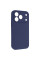 Чехол Silicone Case с защитой камеры NO LOGO для Apple iPhone 17 Pro / 18 Pro (6.3) - Синий / Deep navy - фото