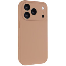 Чехол Silicone Case с защитой камеры NO LOGO для Apple iPhone 17 Pro (6.3) - Бежевый / Desert Gold