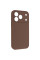 Чехол Silicone Case с защитой камеры NO LOGO для Apple iPhone 17 Pro (6.3) - Коричневый / Brown - фото
