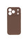 Чехол Silicone Case с защитой камеры NO LOGO для Apple iPhone 17 Pro (6.3) - Коричневый / Brown - фото