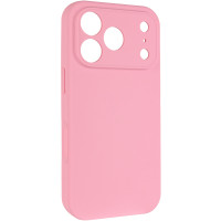 Чехол Silicone Case с защитой камеры NO LOGO для Apple iPhone 17 Pro (6.3) - Розовый / Light pink