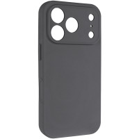 Чехол Silicone Case с защитой камеры NO LOGO для Apple iPhone 17 Pro (6.3) - Серый / Dark Gray