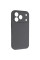 Чехол Silicone Case с защитой камеры NO LOGO для Apple iPhone 17 Pro (6.3) - Серый / Dark Gray - фото