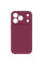 Чехол Silicone Case с защитой камеры NO LOGO для Apple iPhone 17 Pro Max / 18 Pro Max (6.9) - Бордовый / Plum - фото